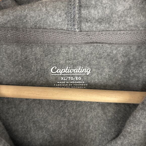 Michigan State Spartans Hoodie Pullover Men XL Gray Football Captivating NWT - Picture 4 of 6